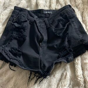 Black shorts size 27